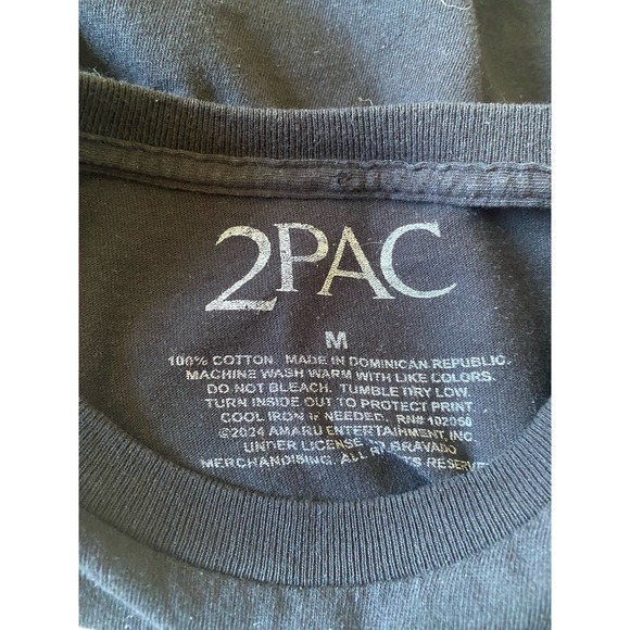 Tupac Graphic T Shirt Medium All Eyez On Me 2PAC Purple Motorcycle - Picture 3 of 3